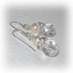 Crystal Ball And Rhinestone Earrings
